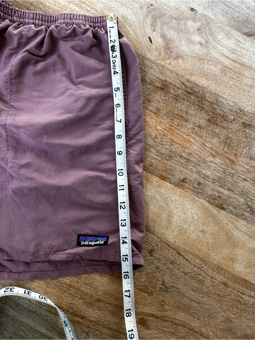 Patagonia Lined Swim Trunks Mauve, Size XL - Picture 6 of 10